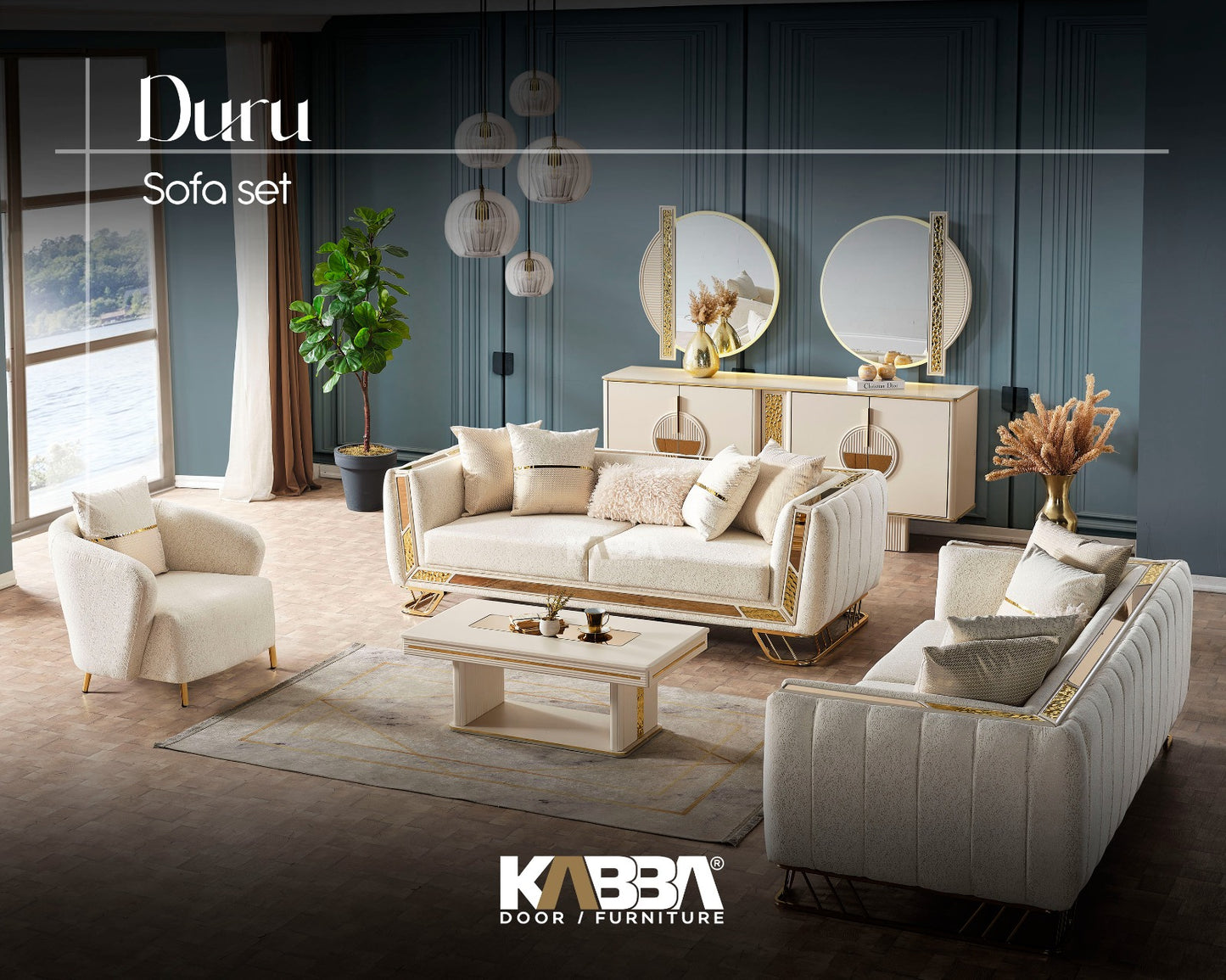 Duru Dining Set – Luxury Living Room Furniture | Kabba