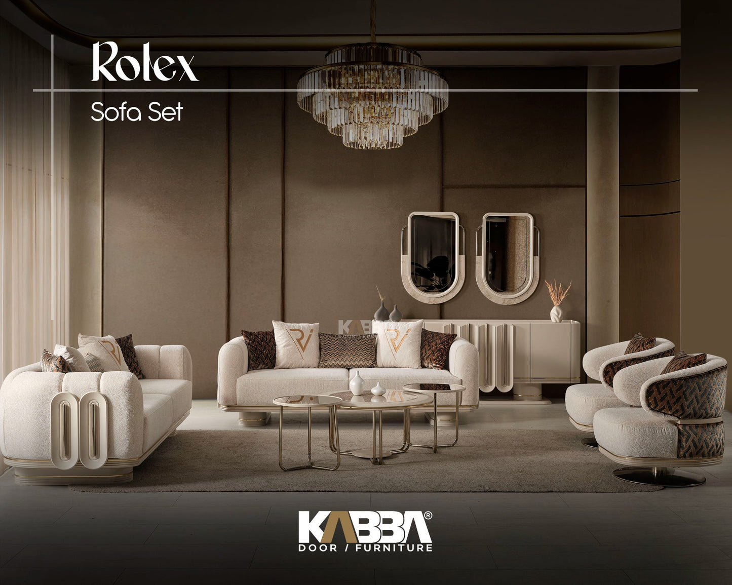 Rolex Sofa Set – Luxury Living Room Furniture | Kabba
