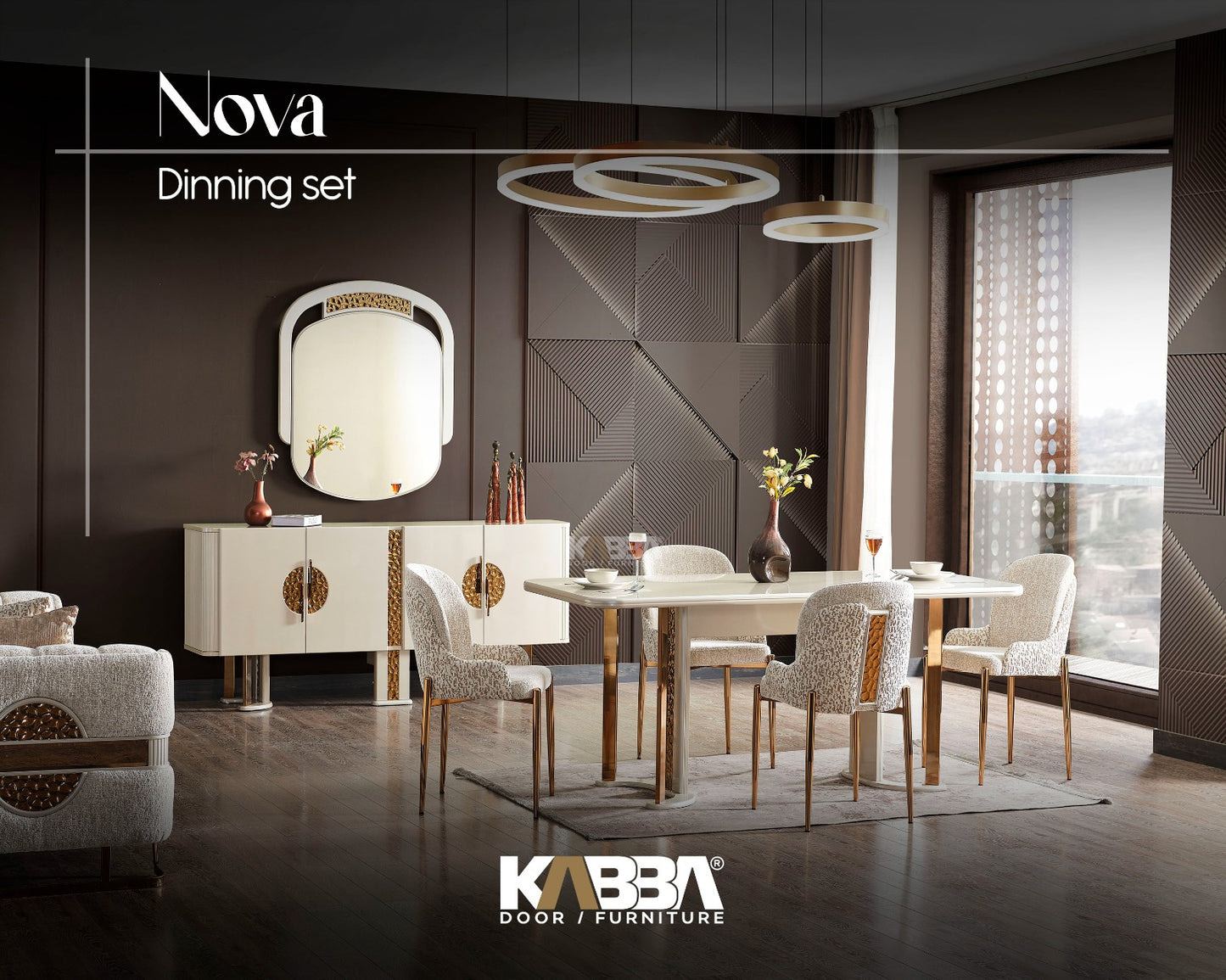 Nova Dining Set – Luxury Living Room Furniture | Kabba