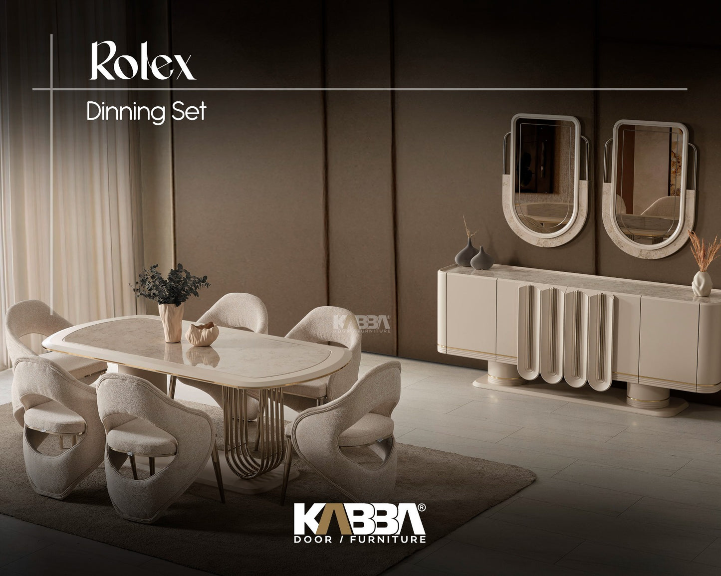Rolex Dining Set – Luxury Living Room Furniture | Kabba
