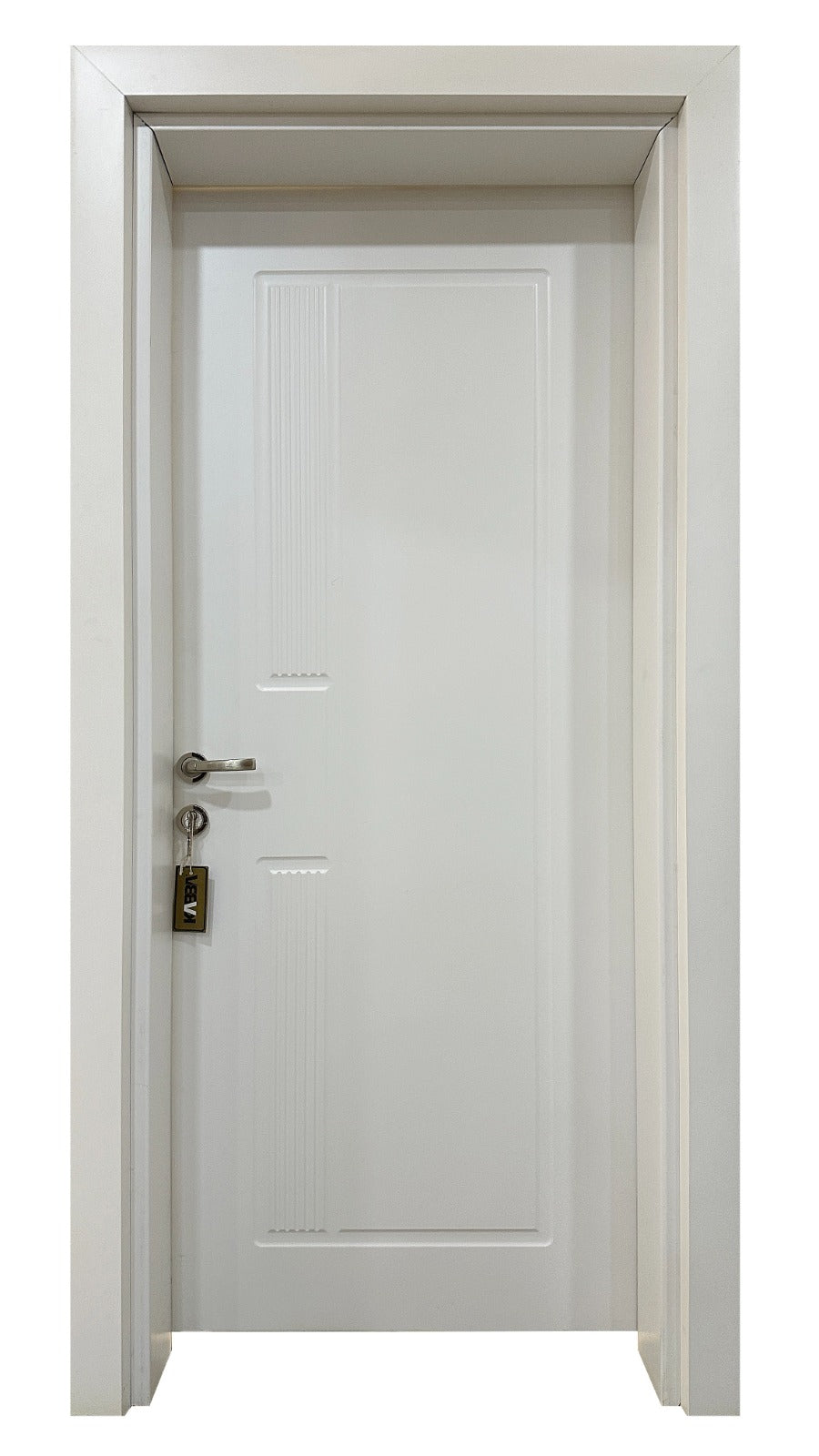 Modern wooden interior door with a smooth finish, ideal for bedrooms and living rooms in Nigeria