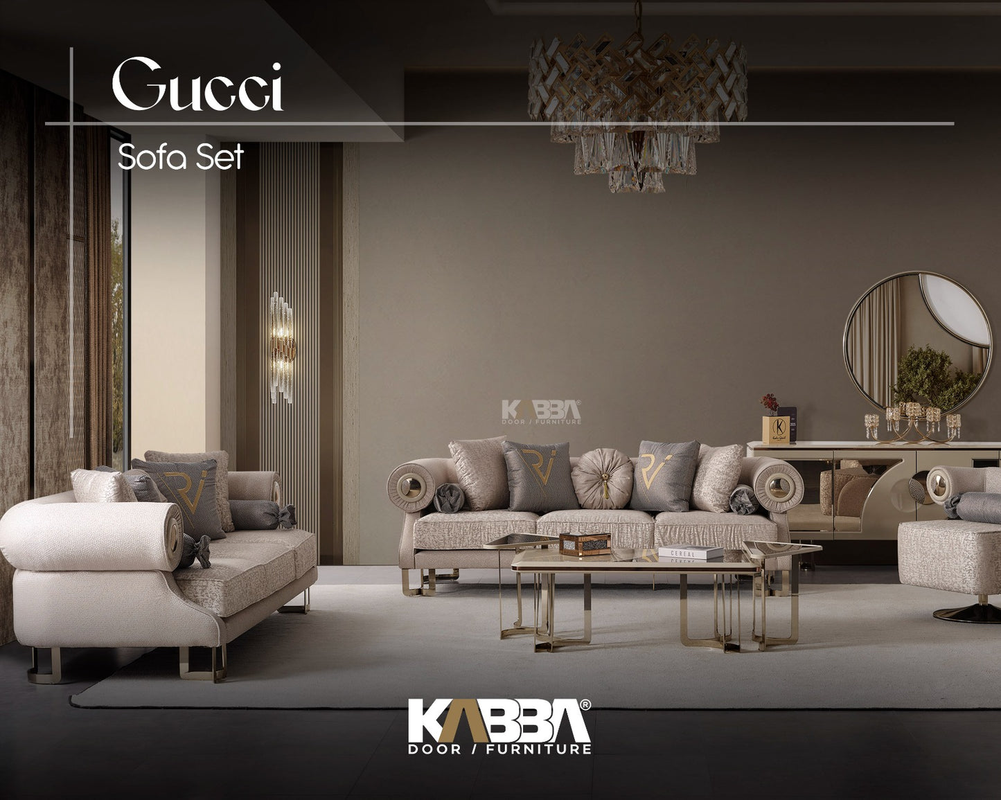 Gucci Sofa Set – Luxury Living Room Furniture | Kabba