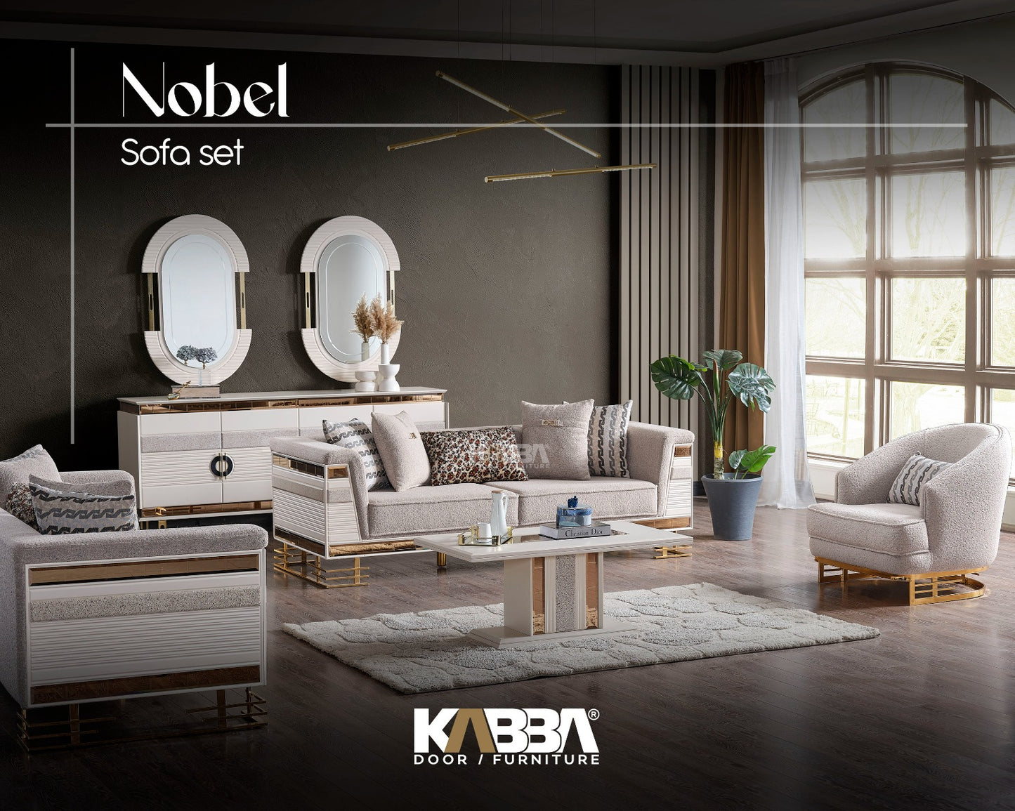 Nobel Sofa Set – Luxury Living Room Furniture | Kabba