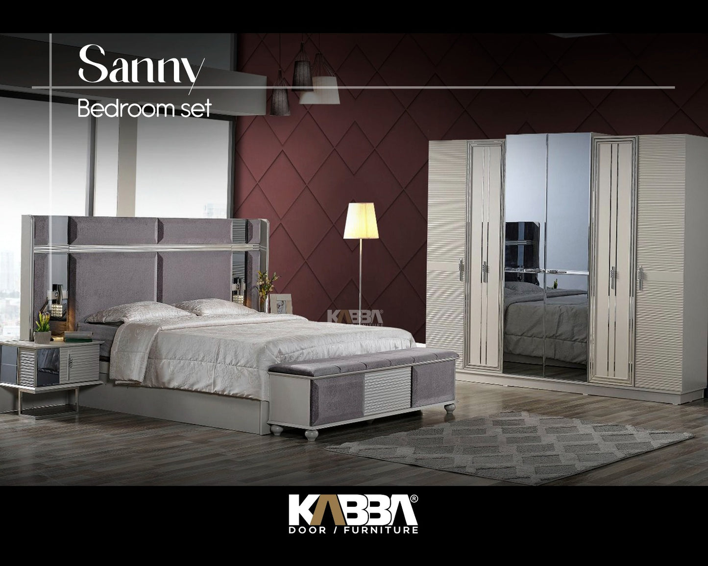 Sunny Bedroom Set – Luxury Living Room Furniture | Kabba